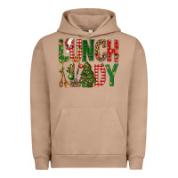 Pigment Burro Lunch Lady Christmas Urban Hoodie - BundleAndBundleShop