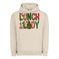 Pigment French Oak Lunch Lady Christmas Urban Hoodie - BundleAndBundleShop