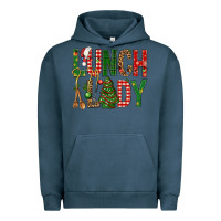 Pigment Midnight Navy Lunch Lady Christmas Urban Hoodie - BundleAndBundleShop