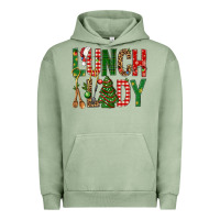 Pigment Oil Green Lunch Lady Christmas Urban Hoodie - BundleAndBundleShop