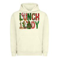 Pigment Pistachio Lunch Lady Christmas Urban Hoodie - BundleAndBundleShop