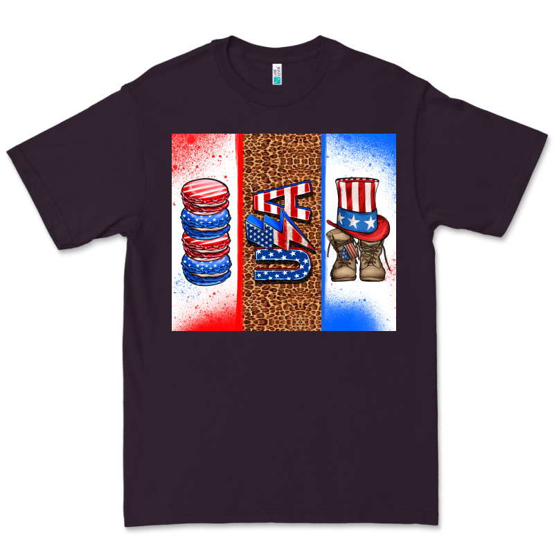 Usa Macaroon And Boots Premium Tee by AdoDesignShop | Teevron