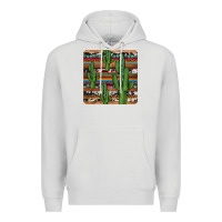 Dove Grey cactus gemstone coaster Premium Hoodie - JahusDesignShop
