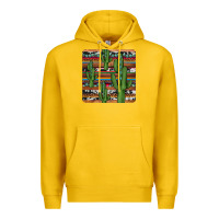 Lemon cactus gemstone coaster Premium Hoodie - JahusDesignShop