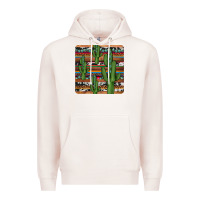 Pale Pink cactus gemstone coaster Premium Hoodie - JahusDesignShop