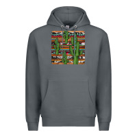 Rock cactus gemstone coaster Premium Hoodie - JahusDesignShop