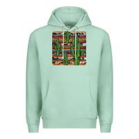 Seafoam cactus gemstone coaster Premium Hoodie - JahusDesignShop