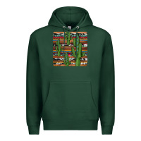 Sports Green cactus gemstone coaster Premium Hoodie - JahusDesignShop