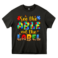 Asphalt see the able not the label Heavy Core Tee - JahusDesignShop