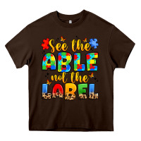 Chocolate Brown see the able not the label Heavy Core Tee - JahusDesignShop
