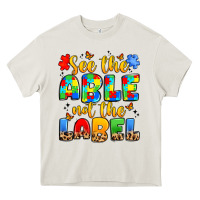 Cream see the able not the label Heavy Core Tee - JahusDesignShop