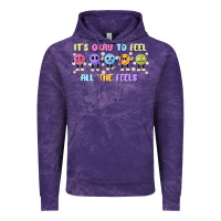 Cloud Purple it's okay to feel all the feels Vintage Hoodie - MaliasSmallBusiness