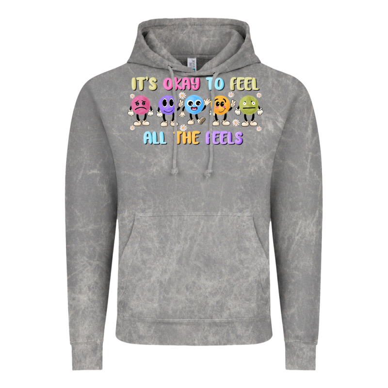 It's Okay To Feel All The Feels Vintage Hoodie by MaliasSmallBusiness | Teevron