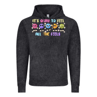 Vintage Black it's okay to feel all the feels Vintage Hoodie - MaliasSmallBusiness