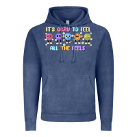 Vintage Denim it's okay to feel all the feels Vintage Hoodie - MaliasSmallBusiness