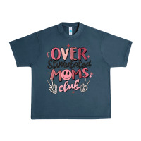 Midnight Navy over stimulated moms club Urban Heavy Tee - MaliasSmallBusiness