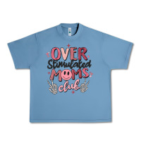 Pebble Blue over stimulated moms club Urban Heavy Tee - MaliasSmallBusiness