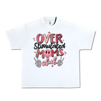 White over stimulated moms club Urban Heavy Tee - MaliasSmallBusiness