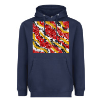 Navy bandana and cowhide pattern Heavyweight Hoodie - TumblerDesignByShophia