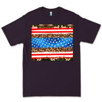 Plum usa camouflage american flag Premium Tee - AdoDesignShop