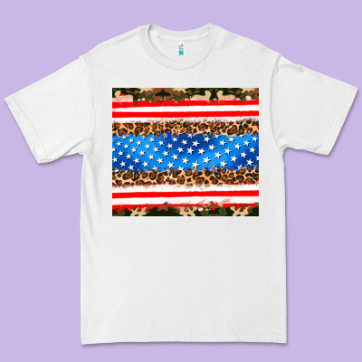 Usa Camouflage American Flag Premium Tee Designed By Adodesignshop