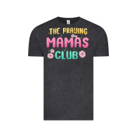 Vintage Black the praying mamas club Vintage Tee - MaliasSmallBusiness