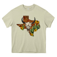 Mossy bull skull texas map western Heavy Core Tee - BarkalooDesign