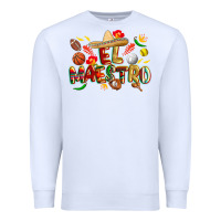 White cinco de mayo el maestro Premium Sweatshirt - CowGirlArtShop