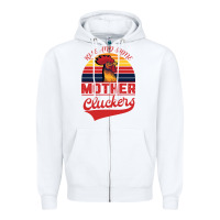 White Rise And Shine Mother Cluckers Zipper Hoodie - Bettercallsaul