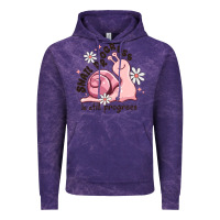 Cloud Purple snail progress is stil progress Vintage Hoodie - MaliasSmallBusiness