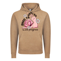 Vintage Coffee snail progress is stil progress Vintage Hoodie - MaliasSmallBusiness