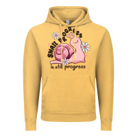 Vintage Mustard snail progress is stil progress Vintage Hoodie - MaliasSmallBusiness