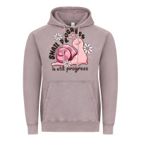 Vintage Zinc snail progress is stil progress Vintage Hoodie - MaliasSmallBusiness