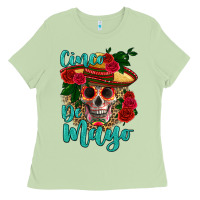 Matcha cinco de mayo skull Ladies Tee - HRA Design Shop