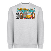 Heather Grey transportation squad Heavyweight Sweatshirt - NancyCooperArtShop