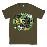 Army Green one lucky nurse Classic Tee - MaliasSmallBusiness