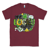 Burgundy one lucky nurse Classic Tee - MaliasSmallBusiness