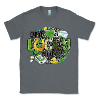 Charcoal Heather one lucky nurse Classic Tee - MaliasSmallBusiness