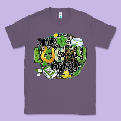 One Lucky Nurse Classic Tee Designed By Maliassmallbusiness