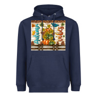 Navy autumn vibes Heavyweight Hoodie - TumblerDesignByShophia