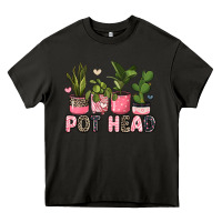 Asphalt pot head plants Heavy Core Tee - JahusDesignShop