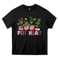 Black pot head plants Heavy Core Tee - JahusDesignShop
