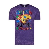 Cloud Purple autism is my super power Vintage Tee - MaliasSmallBusiness