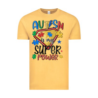 Vintage Mustard autism is my super power Vintage Tee - MaliasSmallBusiness