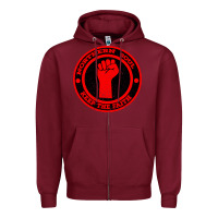 Burgundy Northern Soul Keep the Faith Zipper Hoodie - Bettercallsaul
