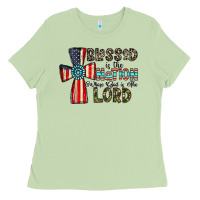 Matcha blessed İs the nation whose god is the lord Ladies Tee - CowhideDigitalArt