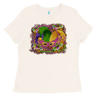 Bone mardi gras mask king cake Ladies Tee - RanaPortraitStore