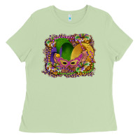 Matcha mardi gras mask king cake Ladies Tee - RanaPortraitStore