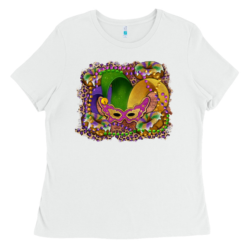 Mardi Gras Mask King Cake Ladies Tee by RanaPortraitStore | Teevron