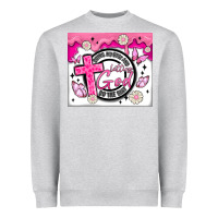 Heather Grey doing my best and letting god Heavyweight Sweatshirt - MaliasSmallBusiness